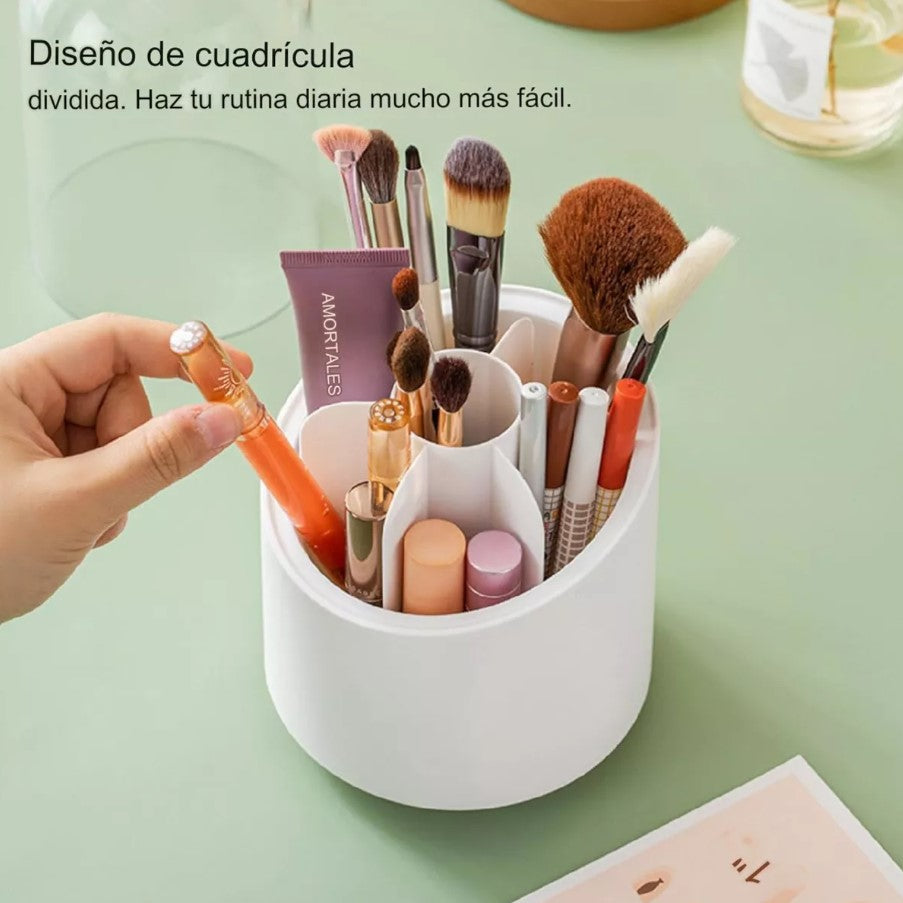 Organizador de maquillaje giratorio