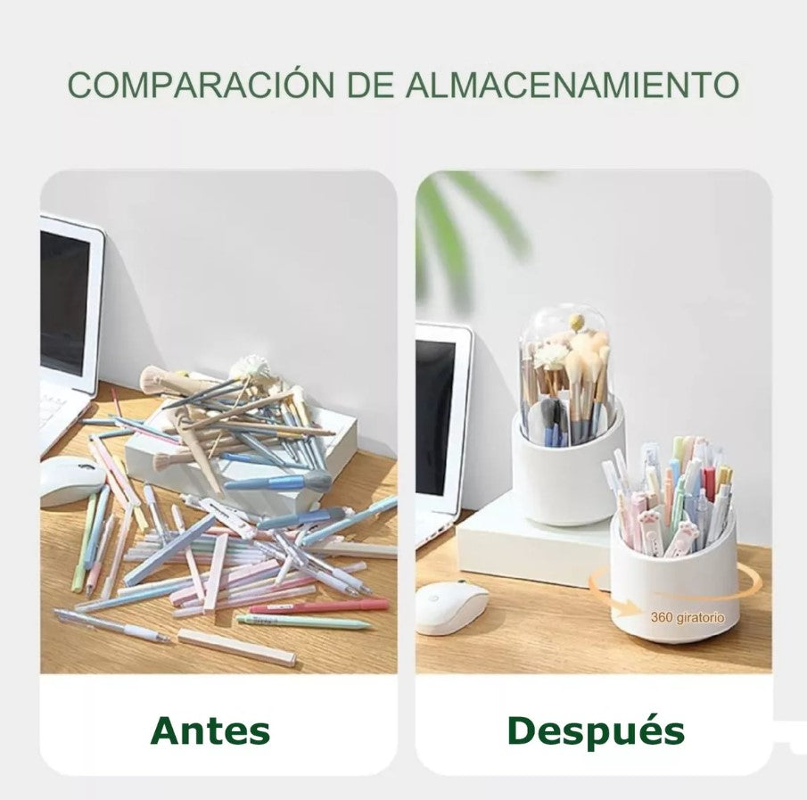 Organizador de maquillaje giratorio